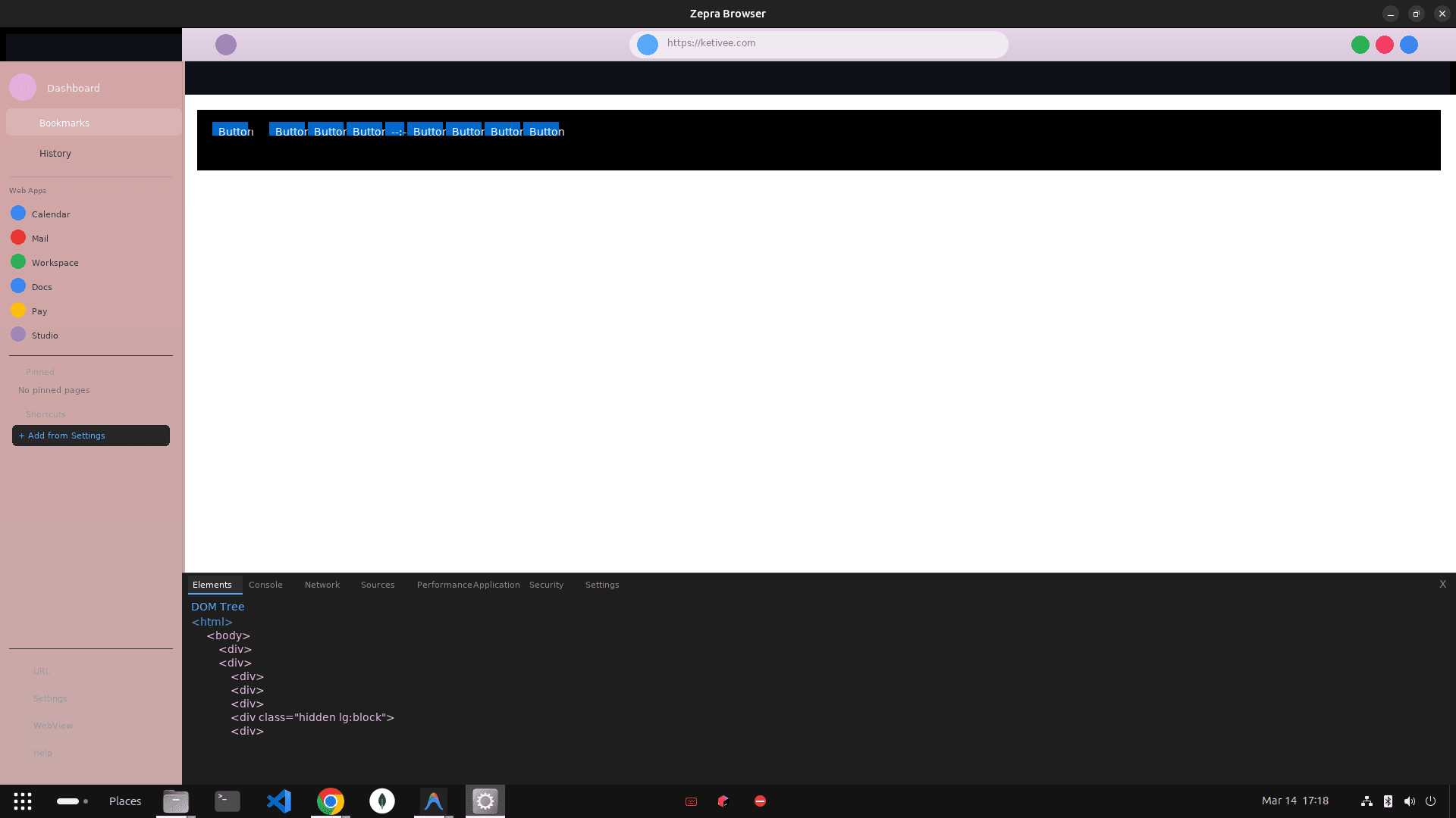 Zepra Browser UI Preview